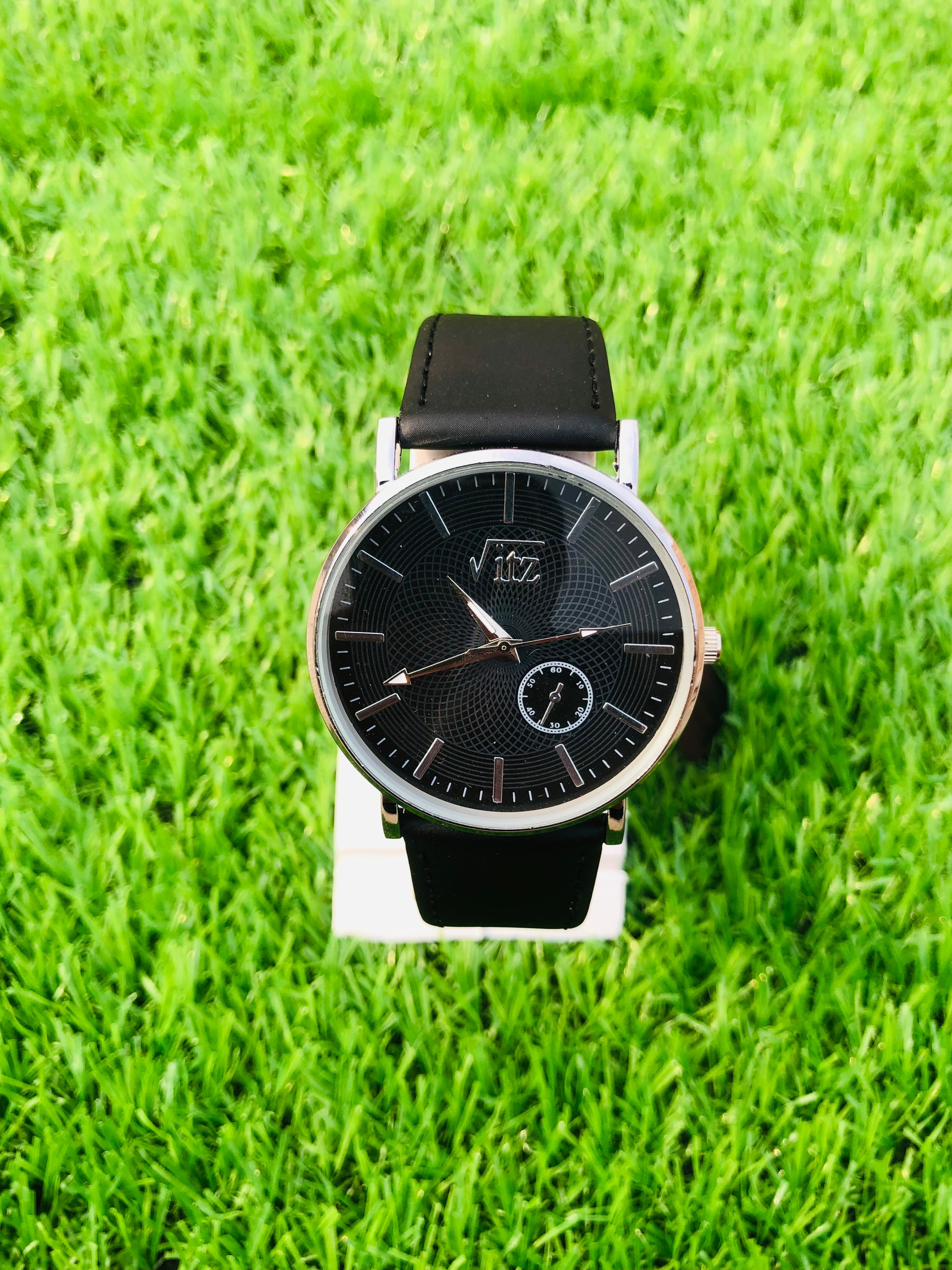 Vz Collections Men's Quartz Watch Leather Belt