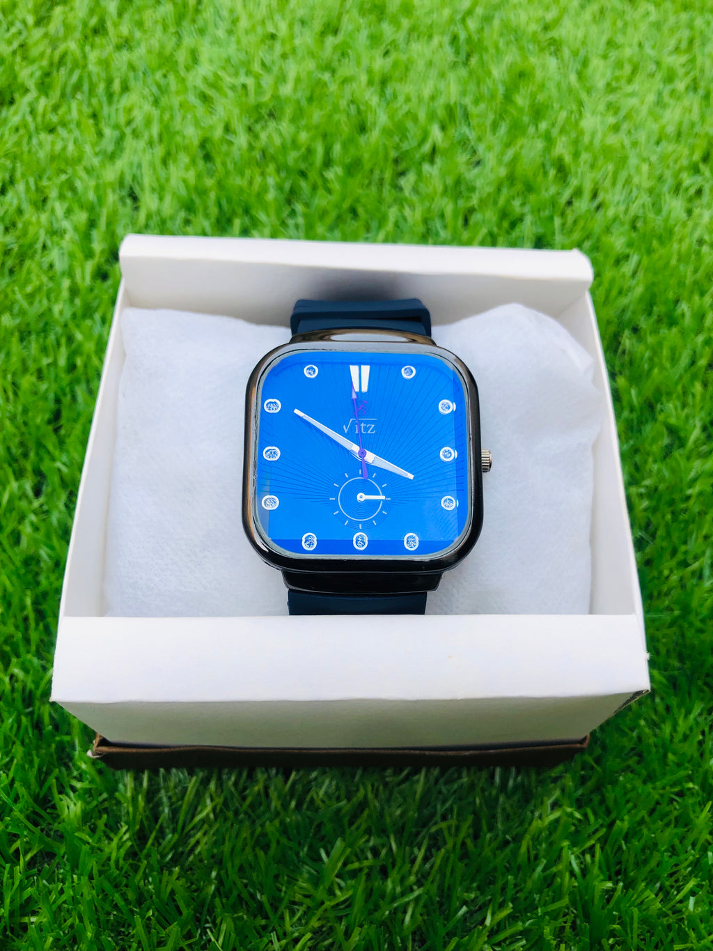 Vz Square Watch – Minimalist Square Dial, Stylish Unisex Design
