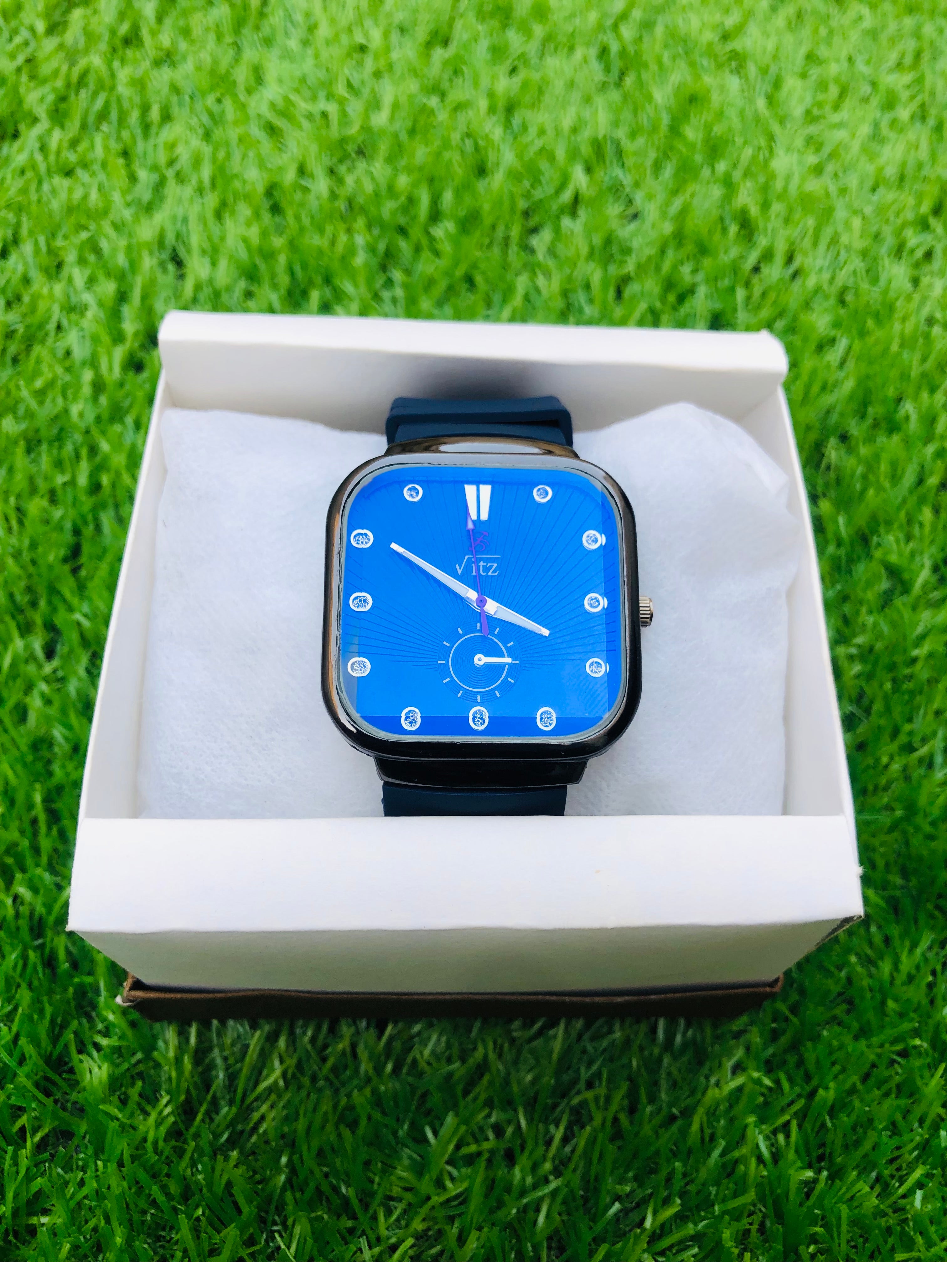 Vz Square Watch – Minimalist Square Dial, Stylish Unisex Design