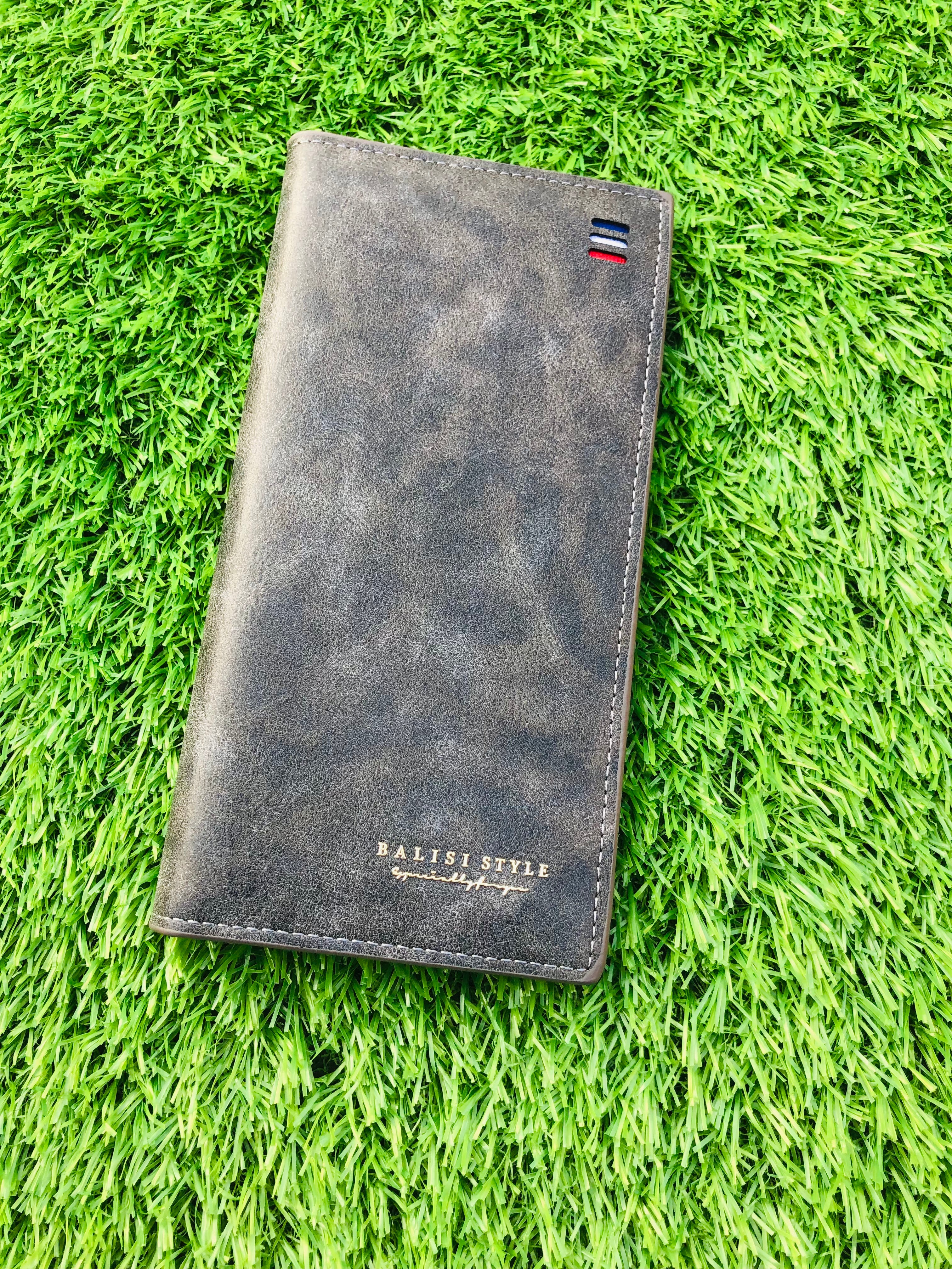 Balisi Slim PU Leather Long Mobile Wallet Card Holder Wallets For Men's