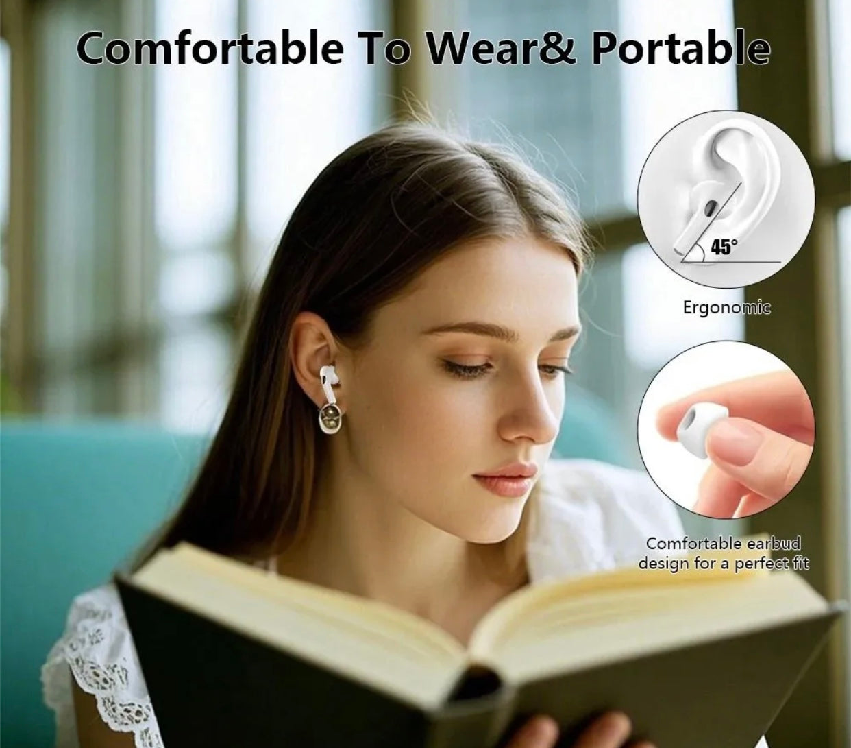 Wireless Earbuds AirPods Pro 2 /2nd Generation/ Type‑C Charging / Active Noise Cancelling Transparency Mode