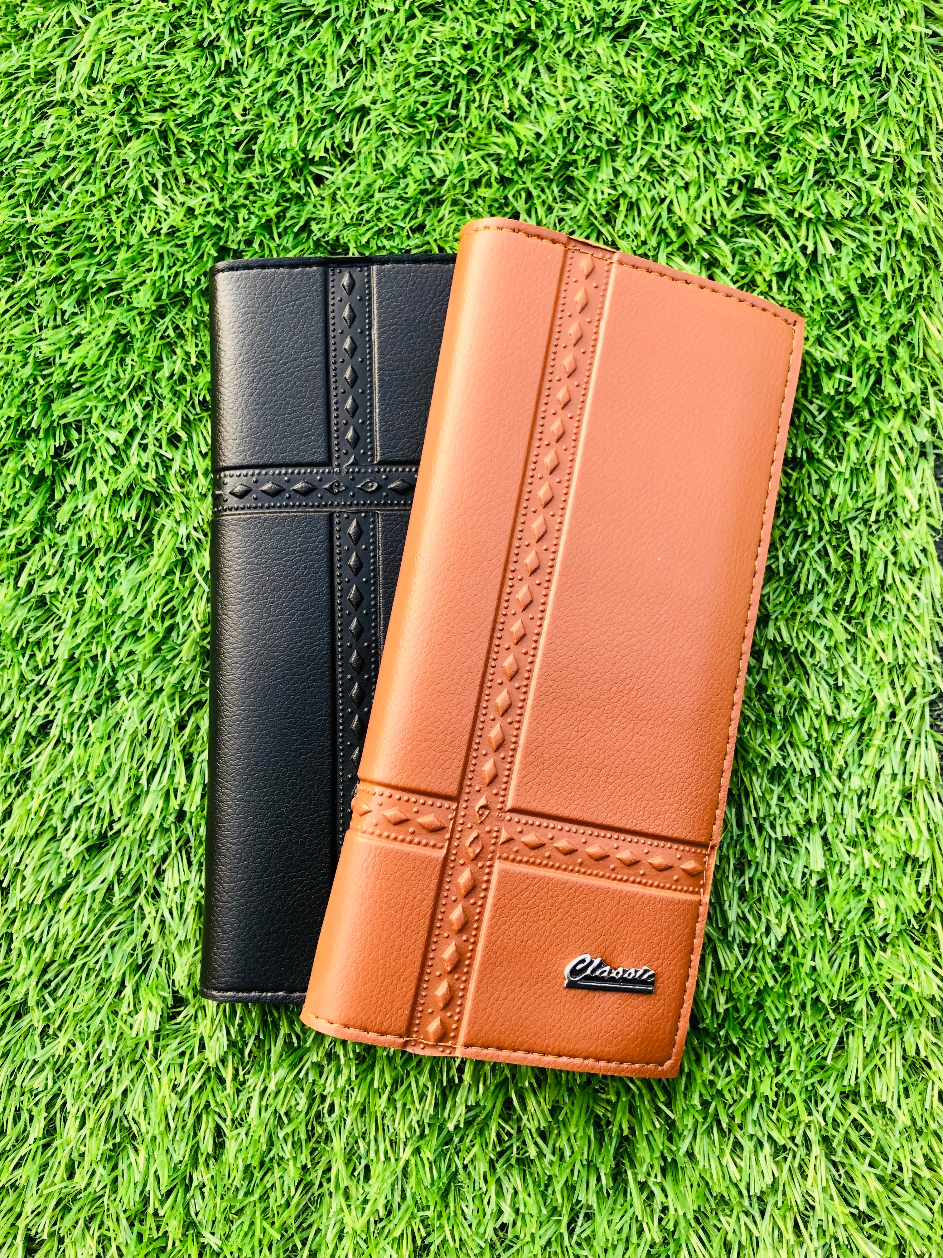 Premium Slim & Lightweight Long Wallet for Men | Stylish PU Leather Wallet with Multiple Card Slots | Durable Business