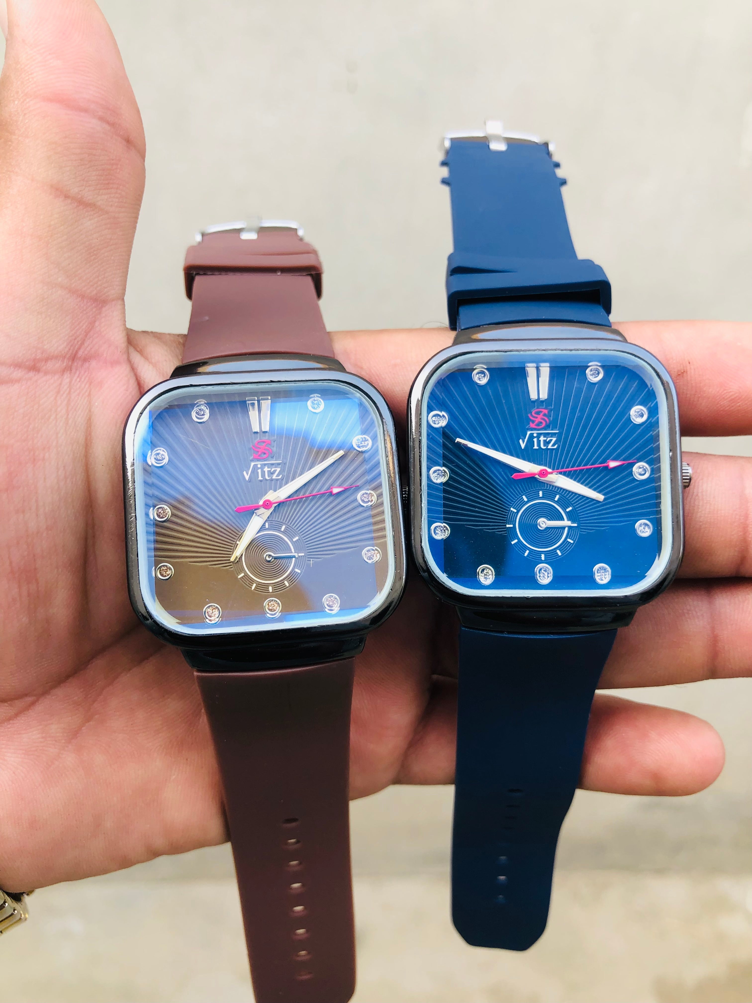 Vz Square Watch – Minimalist Square Dial, Stylish Unisex Design