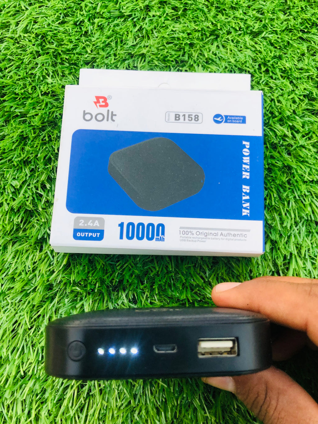 Bolt B158 10000mAh Power Bank | Compact Fast Charging Powerbank with Latest Design – High Capacity Portable Charger