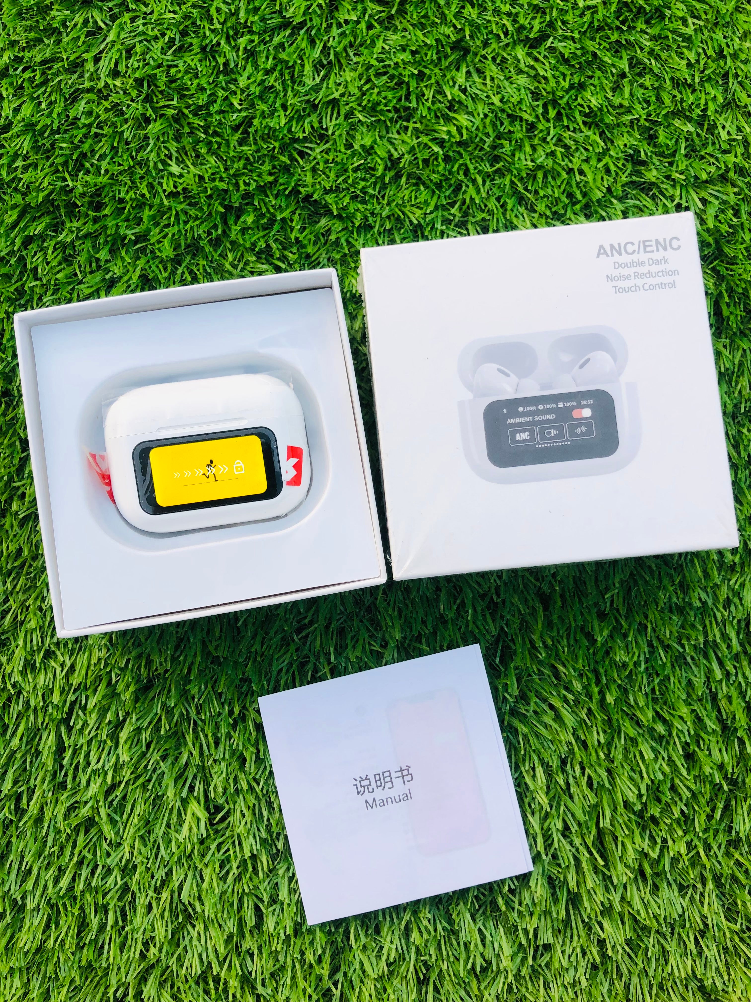 Airpods ANC/ENC Dauble Dark Noise Reduction Battery Display Touch Control Bass Boosted Sound Quality Bluetooth Wireless Earbuds