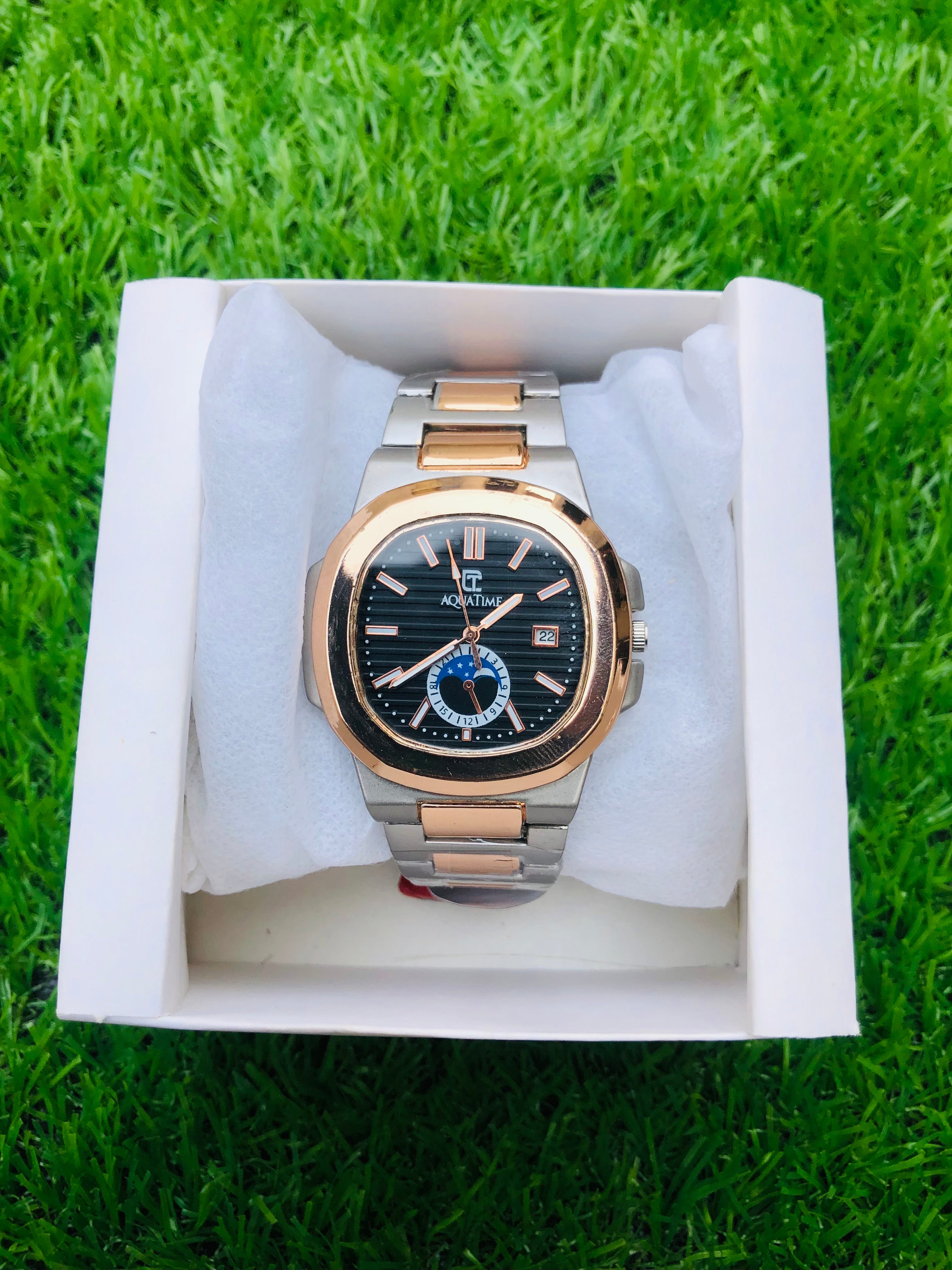 Patekphillips Mens Watch - B Dial Watch for Men | Full Black Stainless Steel Patekphillips Geneva Watch | Premium Patekphillips Mens Watch Copy | Sleek Patekphillips Black Dial Watches for Men | Elegant Patekphillips Mens Watch Black Design