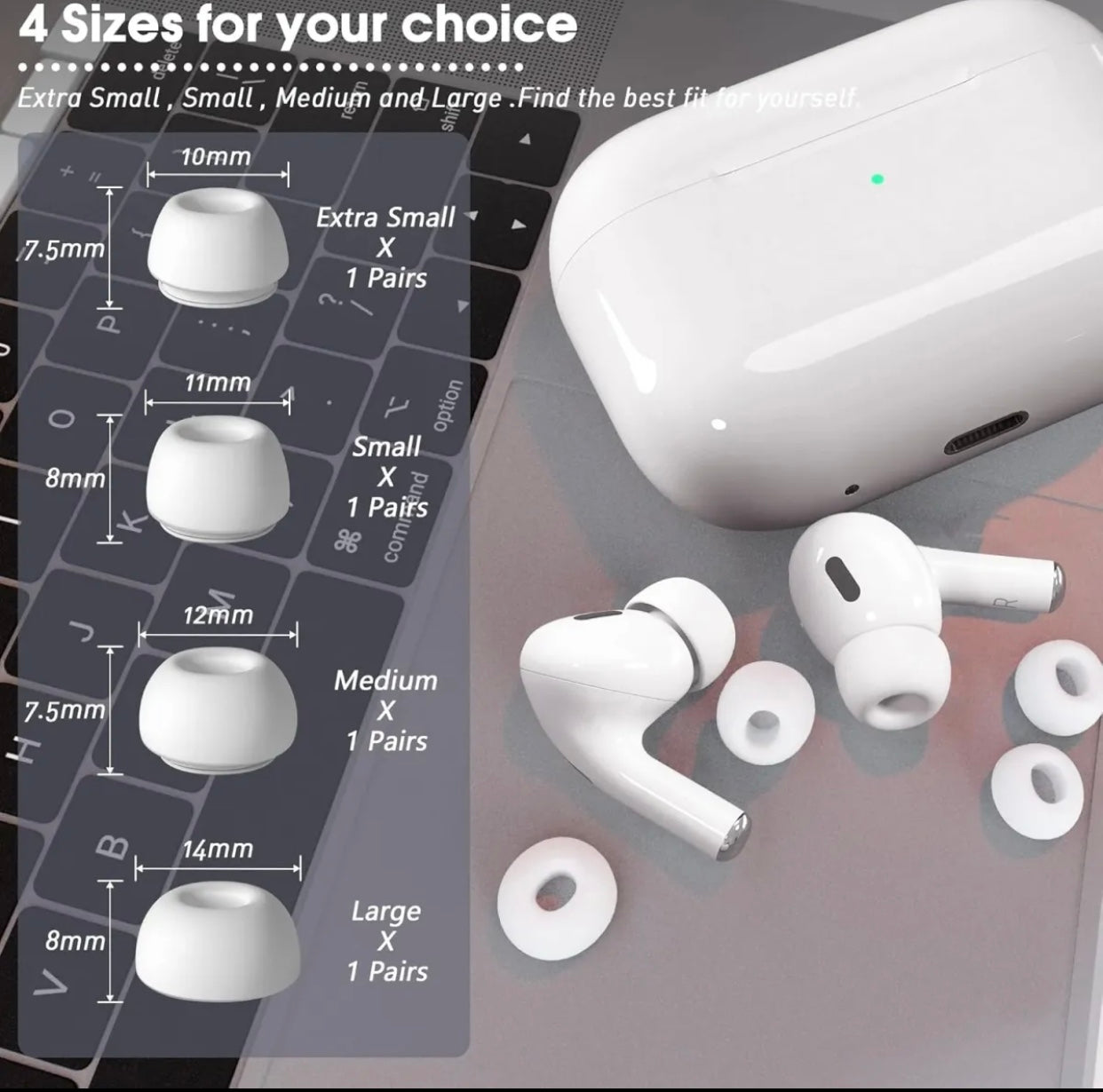 Wireless Earbuds AirPods Pro 2 /2nd Generation/ Type‑C Charging / Active Noise Cancelling Transparency Mode